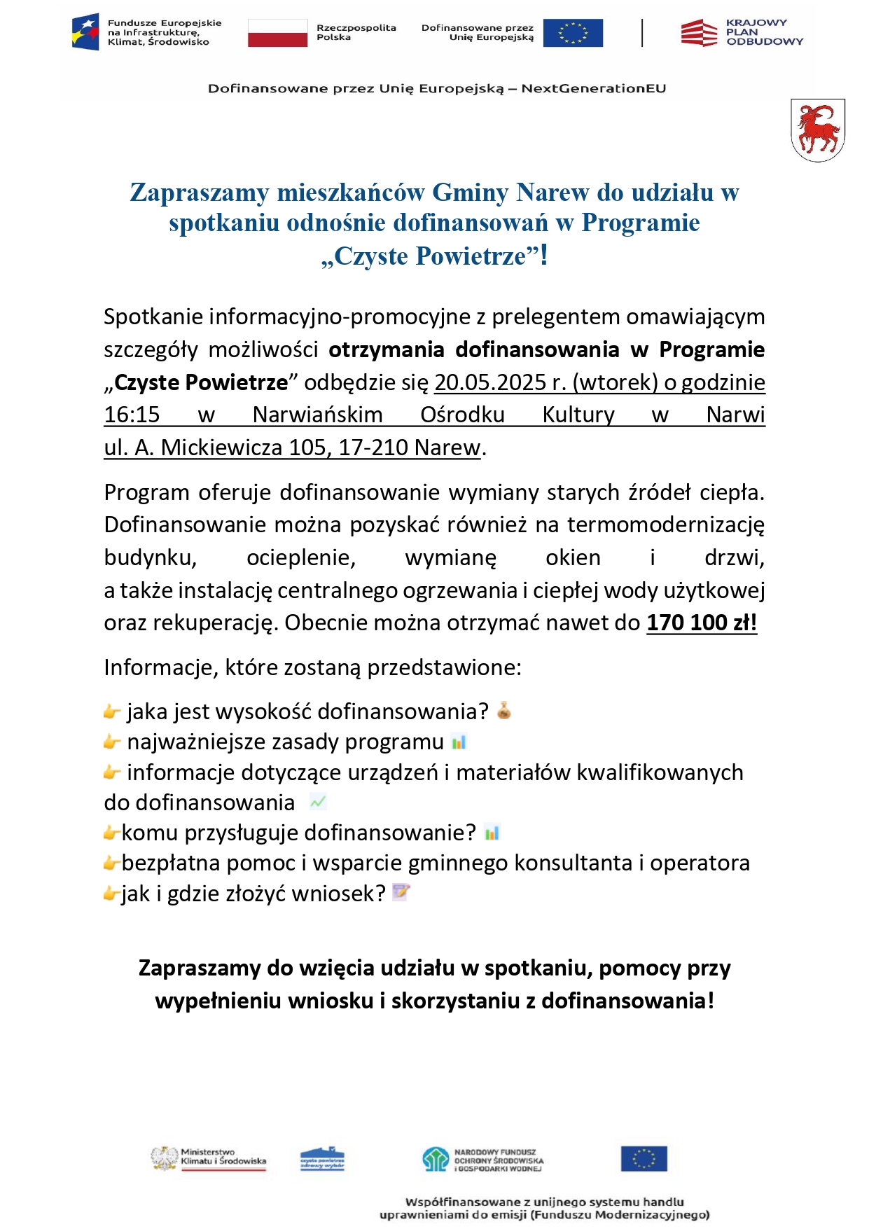 I spotkanie 2024 25 Narew 20.05.2025 plakat page 0001