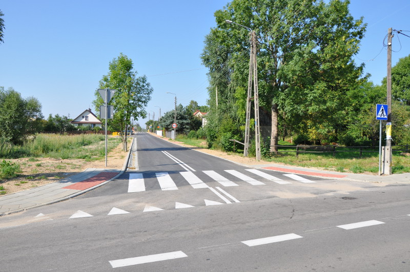 Przebudowana ul. Ogrodowa w Narwi