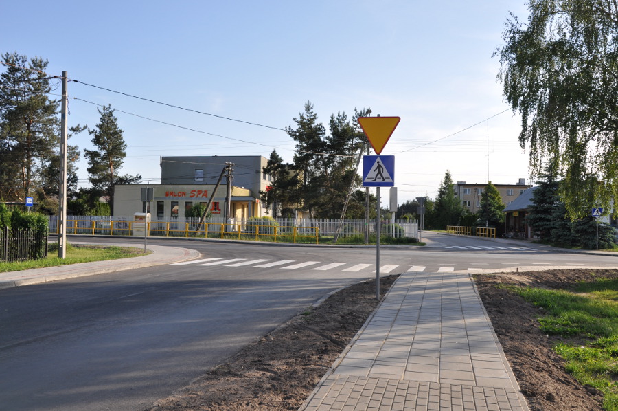 Przebudowane ulice w miejscowości Narew