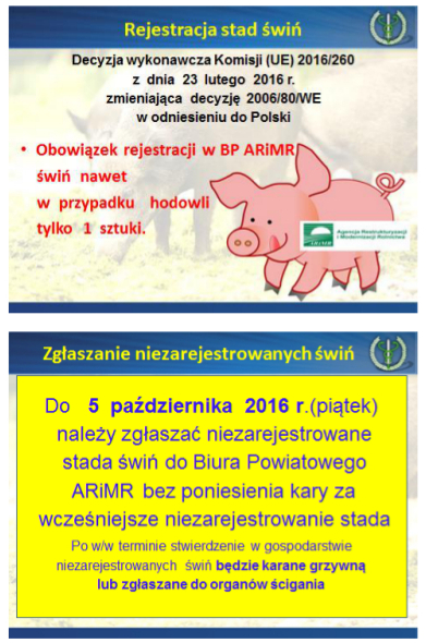 PILNE Obowiazek rejestracji swin