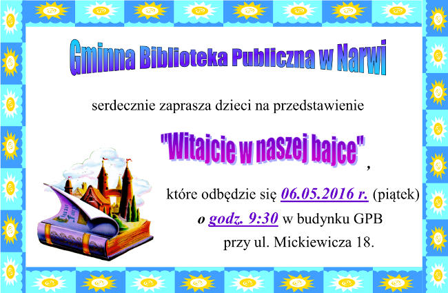 Przedstawienie pt. Witajcie w nasze bajce