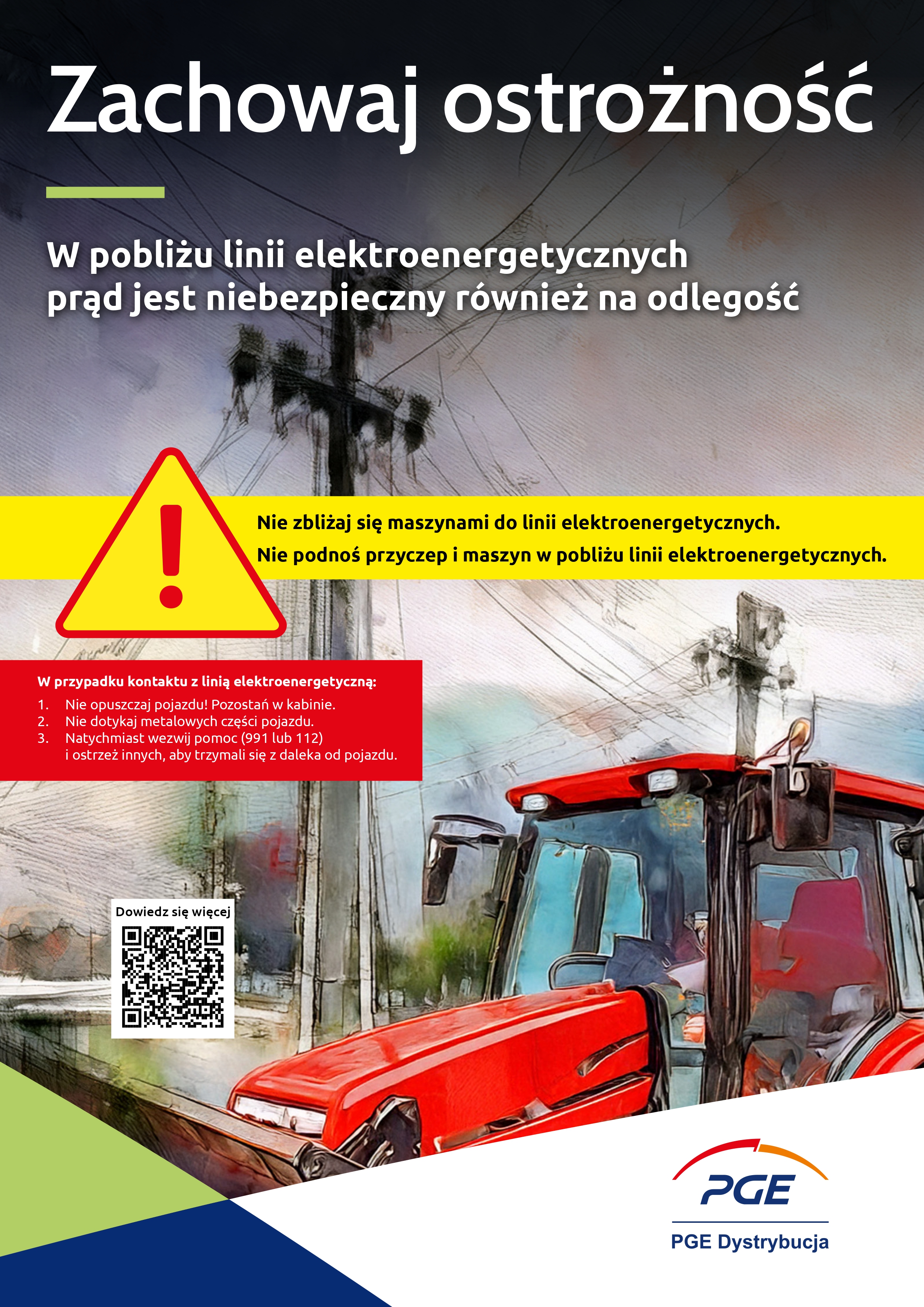 plakat A2 zachowaj ostrożność PGED page 0001