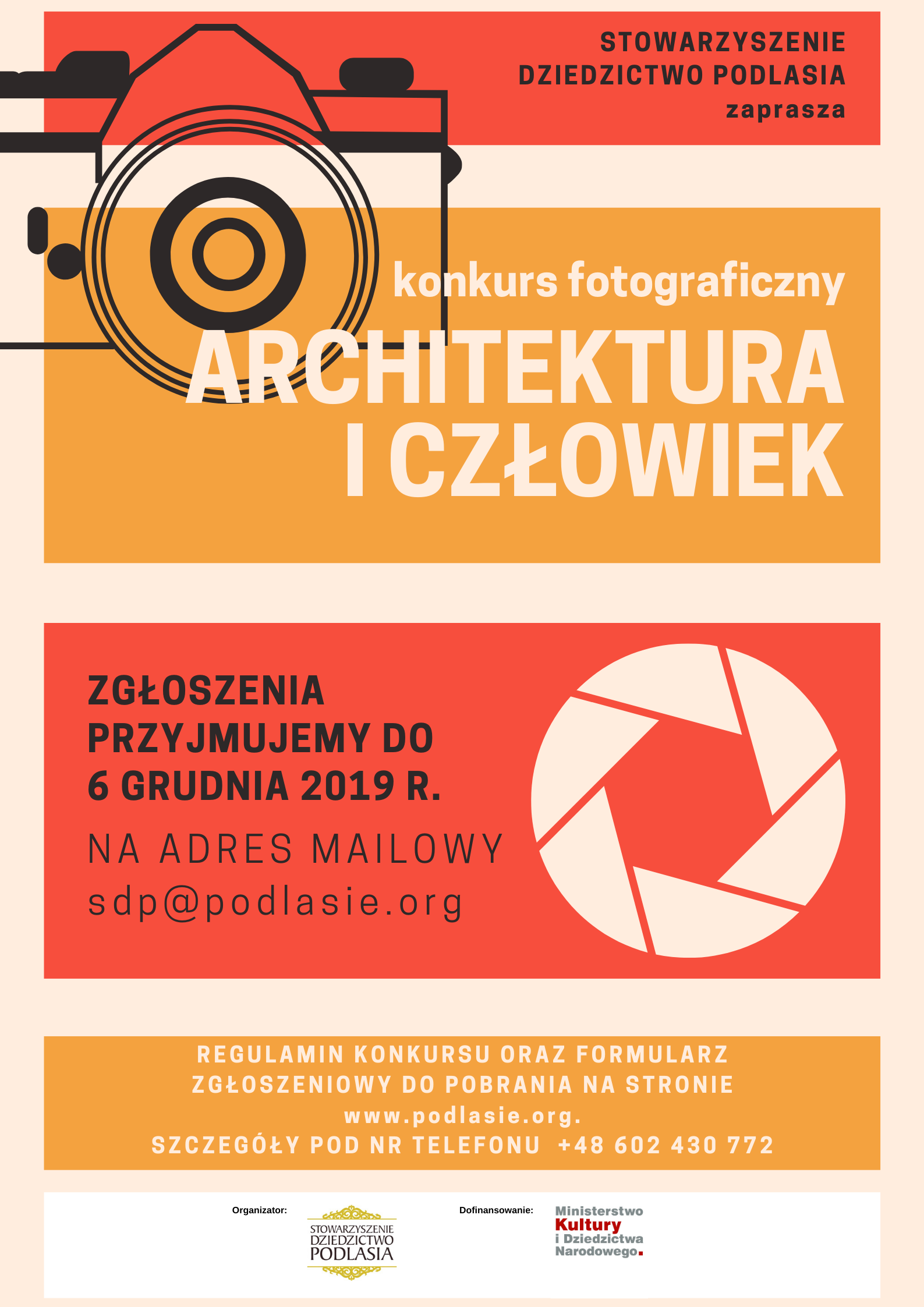 plakat przedłużony termin ARCHITEKTURA I CZŁOWIEK